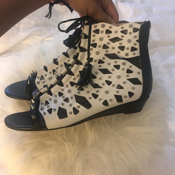 Sam Edelman Spiked Gladiator Sandals - Picture 2 of 6